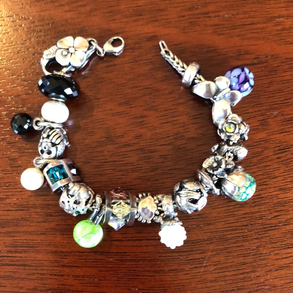 Sterling silver Trollbeads bracelet